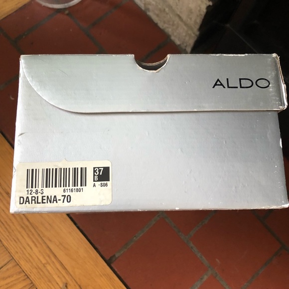 Aldo cork-heeled sling backs. - Picture 5 of 5